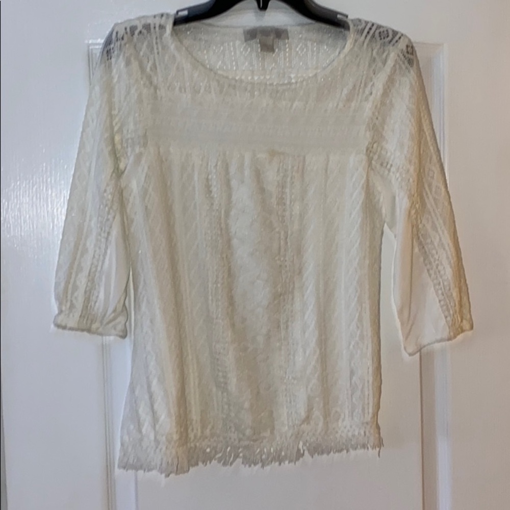Vintage America 3/4 sleeve top Size Small